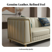 Straight 4-Seater Couch Light Luxury Design 4-Seater Upholstered Sofa Modern Minimalist design Living Room Seating for Homeowners, Adults, Lounge Area