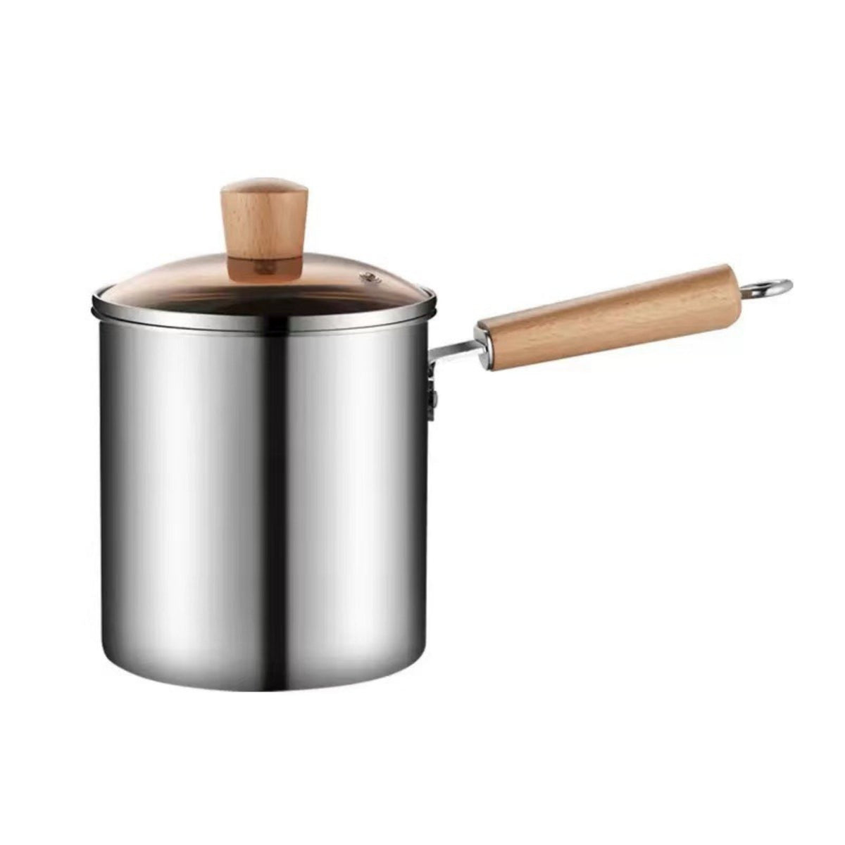 Deep Frying Pot with Lid Versatile Small Deep Fryer Pot Induction Compatible Saucepan for Kitchen