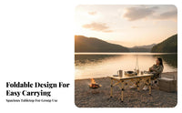 Foldable Folding Table and Chair Set Portable Camping Table and Chair Set Lightweight Long-Lasting for Picnickers, Families, Fishing, Picnic, Barbecue, Travel
