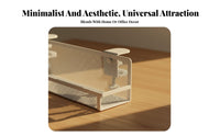 Adhesive Slide-in Holder Punch-Free Installation Adhesive Wire Management Tray