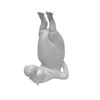 Resin Hippo Statue Smooth Finish Hippopotamus Figurine Decorative Home Decoration for Gym