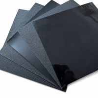 HDPE Geomembrane Pond Liner, Waterproof Sealing Membrane for Aquaculture, Black Liner 2-7m Width, Robust Sealing