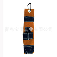 批发牛皮全皮焊枝袋 焊条袋 BG726 带皮锤环  焊接防护厂家专业供