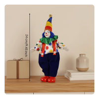 Ceramic Clown Doll Collectible Ceramic Clown Figurine High Quality for Shelf