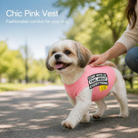 BEACHE Japanese Cotton Pet Vest for Dogs - Summer Thin Style for Teddy, Bichon, French Bulldog