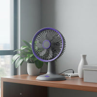 Rechargeable Desk Fan Compact Mini Air Circulator Easy to Clean for Office