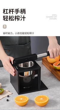 Stainless Steel Manual Fruit Juicer with Large Capacity, Multi-functional
