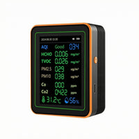 Home Gadget Rectangular Portable Air Quality Monitor Real-Time