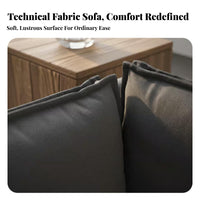 3-Seater Sofa warehouse-inspired design 3-Seater Fabric Settee Nordic Design Couch for Apartment Dwellers, Office Workers, modern open area Space, Bedroom