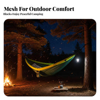 Inflatable Hanging Bed, Double, Outdoor Mesh, Anti-Rollover, Camping for Adults and Kids