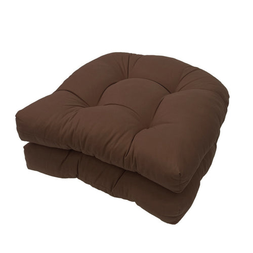2 Pieces Tufted Chair Cushion Thick Tufted Seat Cushion Soft for Patio