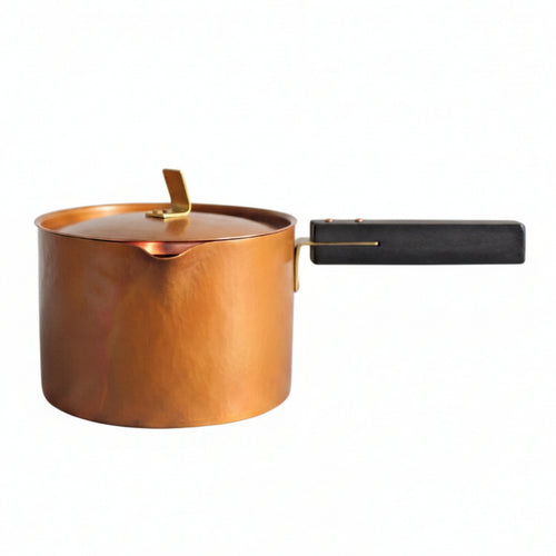 Hammered Copper Saucepan Thickened Copper Pot with Lid Small for Home Cooks