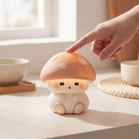 Rechargeable Toadstool Night Light Dimmable Toadstool Lamp Auto-off Silicone Night Light with Timer Portable for Children, Toddlers, Babies, Bedside, Nursery, Bedroom