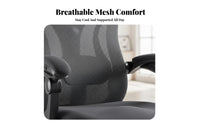 Ergonomic Reclining Chair with Footrest cradle Computer Seat Adjustable neck restrest 350lbs Weight Capacity for Workstation