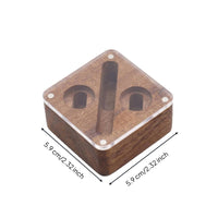 Business Design Wooden Display Box Gift Packaging Cufflink and Tie Clip Box Clear Lid Jewelry Case for Formal Events