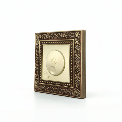 3D Floral Switch Plate Elegant Faceplate Luxurious for Renovation
