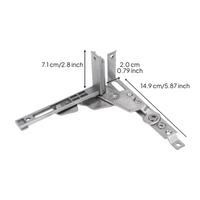 Unseen Glazing Hinge, Adjustable Aluminum Alloy, sturdy Duty, Home Office Security Installation