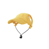 Adjustable Pet Hat Sun Protection Pet Cap with Ear Holes Outdoor for Travel