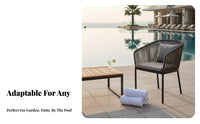 4 Pieces 4-Piece Woven Sofa Set Weather-Resistant 4-Piece Seating Arrangement Water Thick pads for Patio, waterside