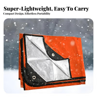 Multipurpose Heavy Duty Survival Blanket Moisture-Proof Reflective PE Foil Blanket Compact for Campers, Survivalists, Camping, Hiking