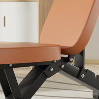Foldable Weight Bench Compact Bench with Leg Rollers Full Body Exercise Equipment for Home Athletes