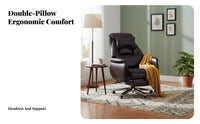 Reclining Computer Chair Support Padded Armrests for Executives, Students