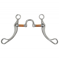 Stainless Steel Western Horse Bit Hand Polished Copper Barrel Horse Bit More Advanced Control Equestrian Gear