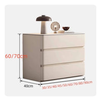 Bedside Cabinet with Drawers Floor-Standing Nightstand with Drawers No Assembly Required Nightstand for Bedroom, Apartment