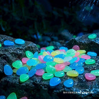 Glow-in-the-Dark Garden Pebbles for Outdoor Garden Pathways Patio Lawn