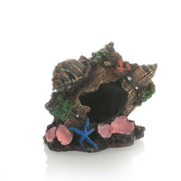 Resin Barrel Aquarium Decoration, Broken Barrel Decor and Aquarium Ornaments, Weathered Textured Hiding Cavity for Freshwater and Terrariums