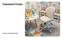 Adjustable Rolling kids' Chair Ergonomic Design children's Furniture Universal Casters Breathable Mesh Spine Support
