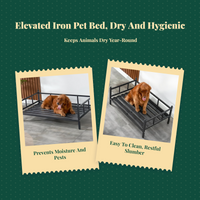 Elevated Dog Bed, Cooling Pet Cot, Portable Raised Bed