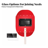 Glow Protection Handheld Metal-Joining Mask Heat Resistant Full Face Metal-Joining Guard Long-Lasting for Welders, DIY Enthusiasts
