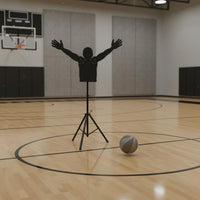 Raised Arms Design Adjustable Mannequin Defender Freestanding Basketball Defender Mannequin Stable Base Arms-up Protective Mannequin Easy Setup for Coaches, Gym
