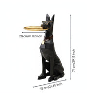 Doberman Statue Light Luxury Design House Ornament Floor Standing