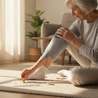 Cotton Knee Brace for Joint Support and Warmth - Thin Summer or All-Season Options for Men and Women
