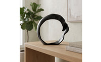 Abstract Sculpture Contemporary Circular Form Sculpture Moderna Non-Representative for Home Stylists, Shelf