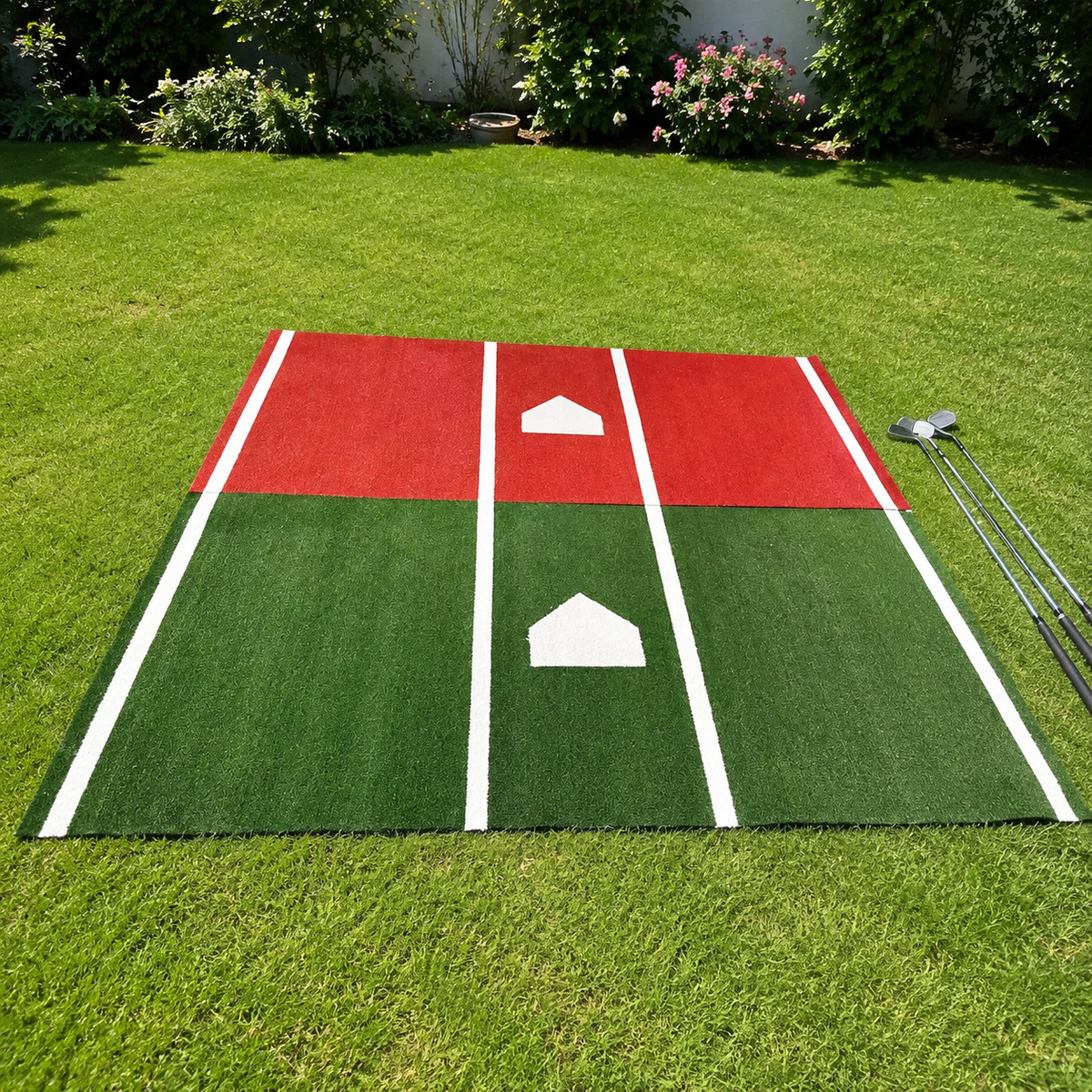 Golf Hitting Mat 183cm, Heavy Duty Synthetic Turf Golf Practice Mat for Home Practice, Non-Slip Rubber Base