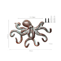 Cast Iron Squid Hook Multiple Hooks Squid Wall Hook Heavy Duty