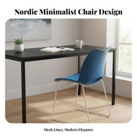 Modern Design Molded Shell Chair Nordic design Household Furniture Minimalist Indoor Furnishing Multi-Purpose for Office Workers, Homeowners, Interior Decorators, Dining Room, Kitchen, study Corner, Bedroom