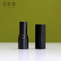 DIY Square Metal Aluminum Black Gray Men's Lipstick Mold 12.1mm Silicone