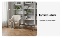 Curved-Based Circular Table Modernist Inspired Home Furnishing Minimalist Design Space-Saving for Students, Living Room, Bedroom