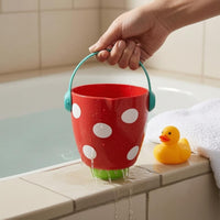 Curved Handle Mini Shower Bucket Glossy Water Spray Bath Toy Plastic Bath Pouring Toy Electricitynon-Electric for Children, Bathtub