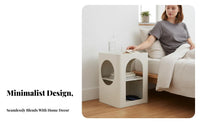 C-Shaped End Table Nordic aesthetic Nightstand Installationno-assembly for Bedroom, away fromice