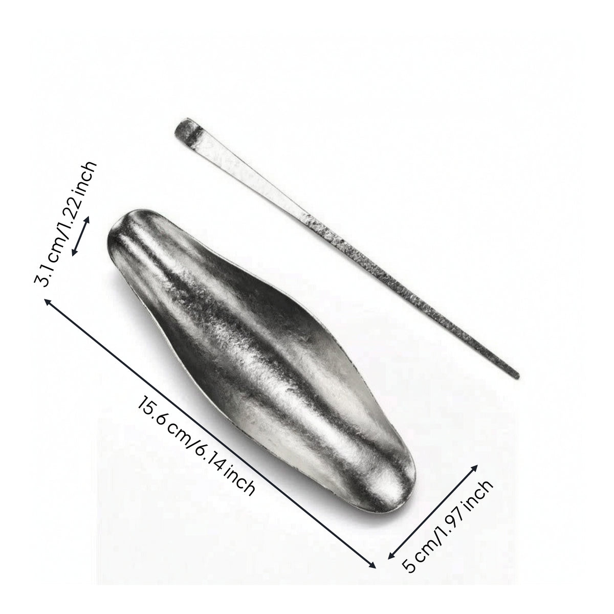 2 Pieces Tea Scoop with Tea Pick Titanium Utensil for Hosts
