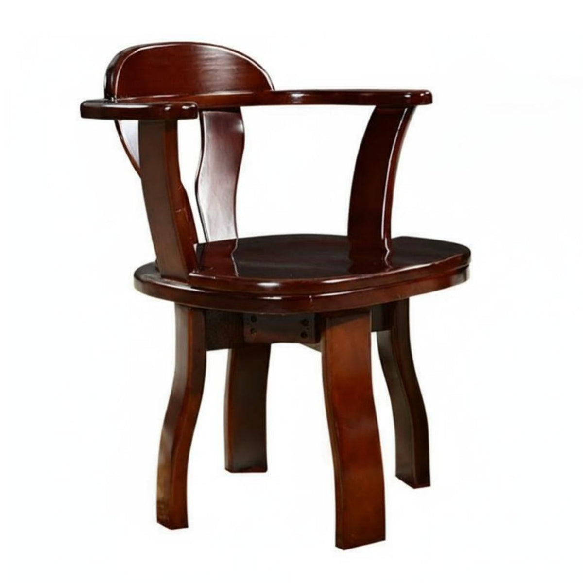 Traditional Chinese Rotating Stool firm Wood Construction rotate Seat adaptable Ergonomic spinerest for Study Room, Balcony