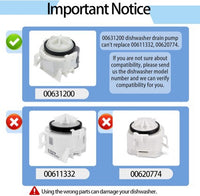 Bosch Dishwasher Drain Pump Replacement Part 00631200