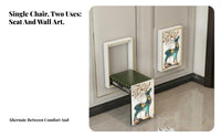 Wall-Mounted Entryway Stool Foldable Design Folding Seat Space-Saving for Adults