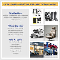 8-Point Pneumatic Massage System for Car Seats with TPU Air Bags, Quiet Aviation Seat Modification Accessory