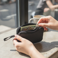 Portable Outdoor Casual Key Pouch Mini Wallet Shockproof Protective Storage Bag